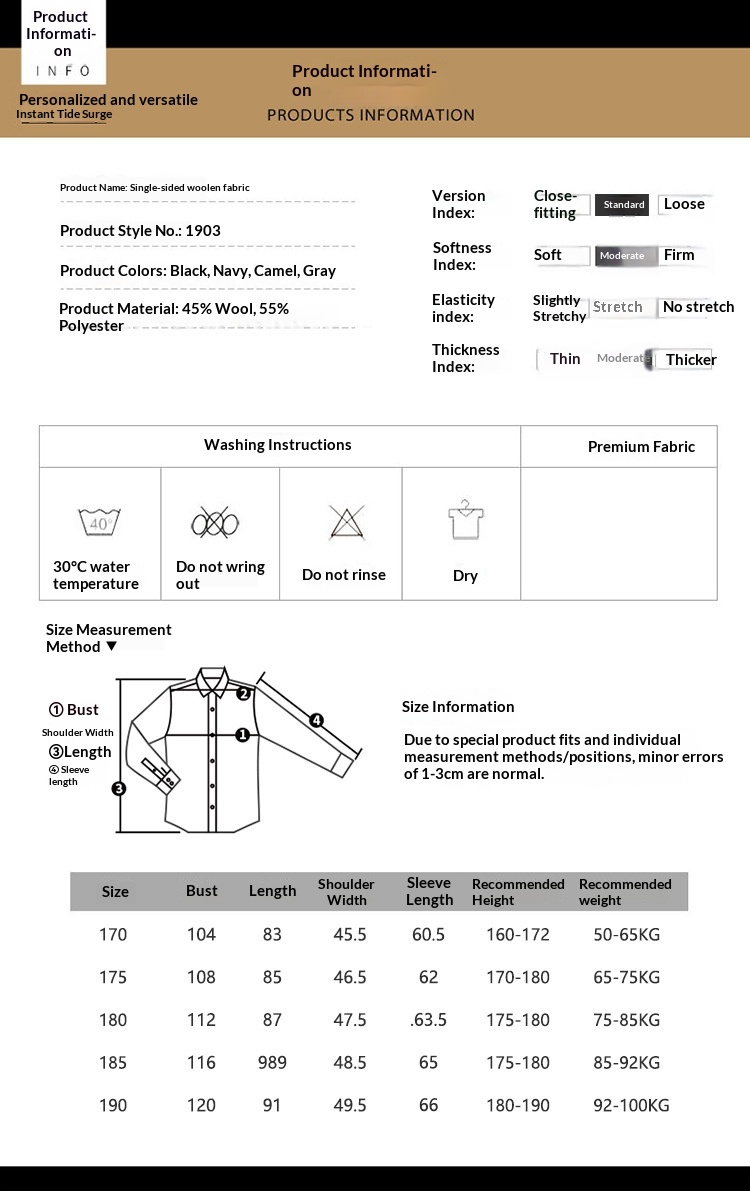 Boy Herrenmantel Herbst/Winter 2025 für junge und mittelalte Männer, mittellanger Trenchcoat mit Anzugkragen, warme Wolljacke_voghion.com
