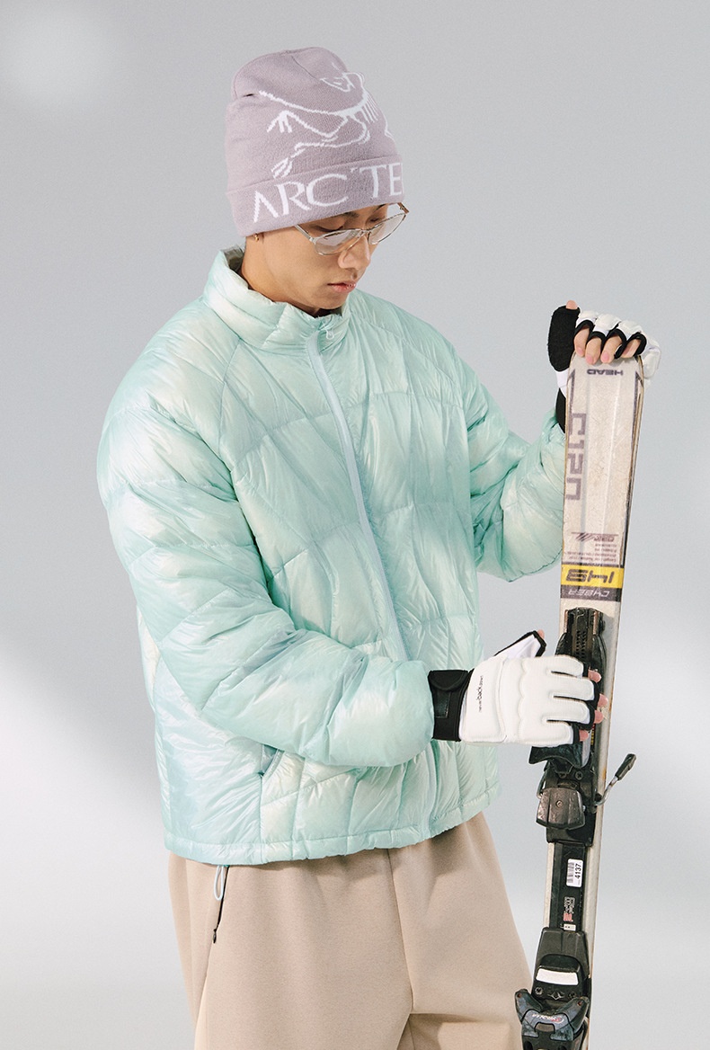 Jie Zhan Erkek Giyim | Karahindiba Dik Yaka Ceket 25 Kış Yeni 90 Tüy Hafif Katlanabilir Erkek Mont_voghion.com