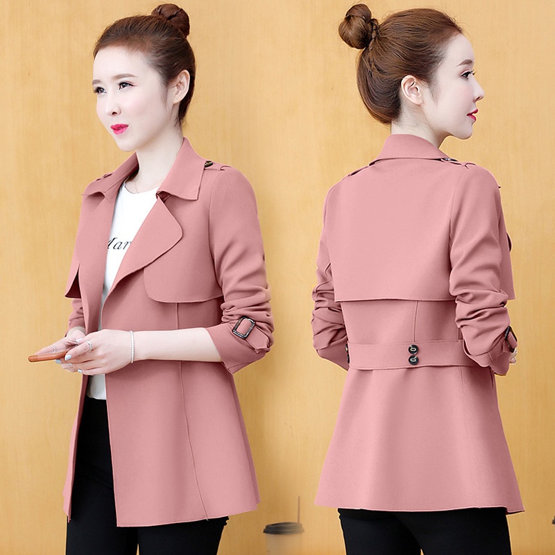 2023 New Spring Fashion Stylish Women's Early Versatile Trench Women's Top Short Coat Trendy_voghion.com