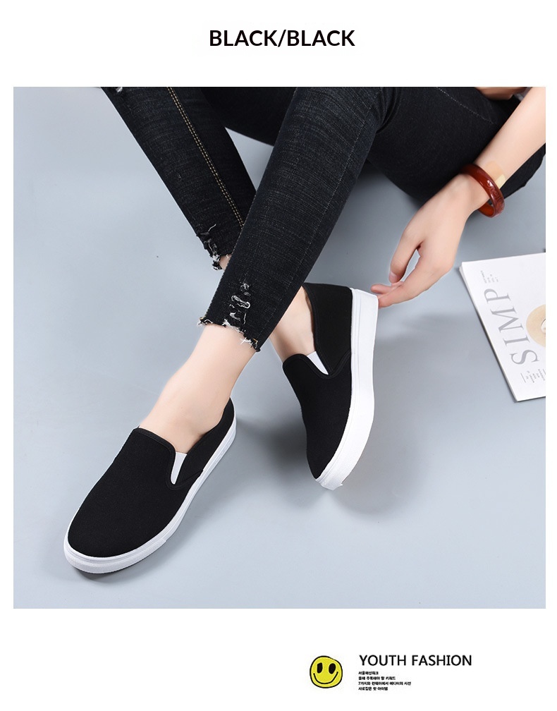 ShoeGlobe Damen- und Herren-Arbeitsschuhe aus weißem, flachem, rutschfestem Stoff im Vintage-Look aus Peking, bequem und leicht._voghion.com