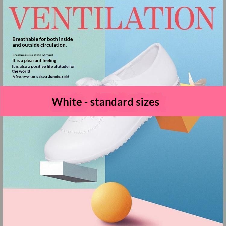 ShoeGlobe Damen-Schnürschuhe mit flacher Sohle, Größe L (41/42), vielseitig, bequem, aus weichem Leder, weiß, ideal für Schülerinnen, Krankenschwestern und Berufstätige._voghion.com