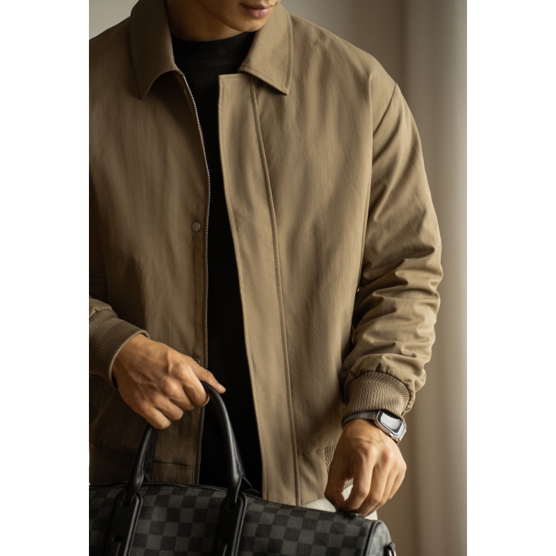 Amerikaanse stijl turn-down kraag werkkleding donsjack heren 2025 lente nieuwe warme korte losse jas vest voor heren_voghion.com