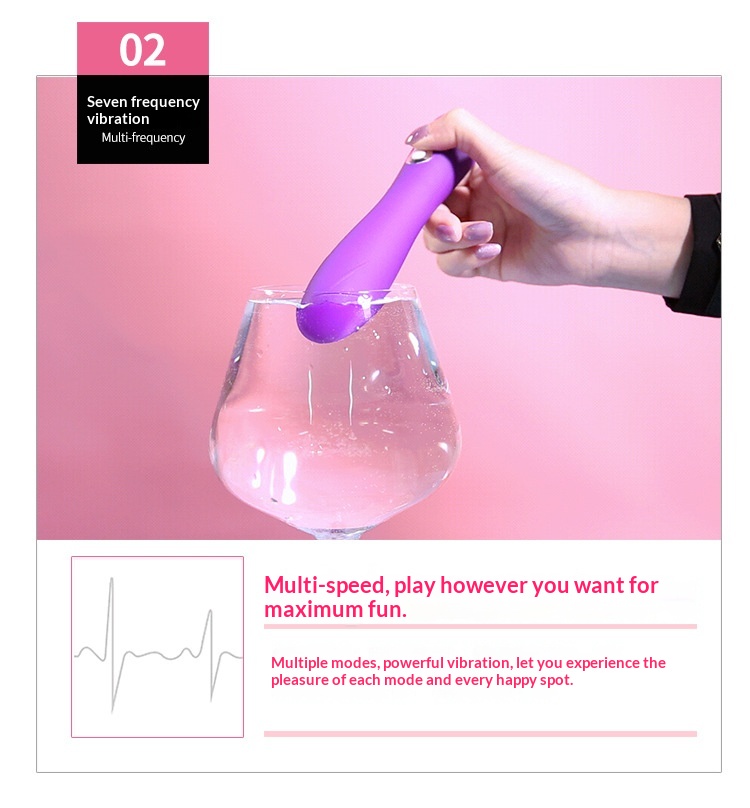 Eros Lab Youth Queen AV Vibrator For Women, Trendy Female Masturbator, Rechargeable 7 Frequency Vibration, Adult Sex Toy_voghion.com