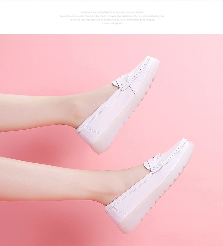 ShoeGlobe Damen-Krankenschwesterschuhe, weich, atmungsaktiv, bequem, dicke Sohle, einzeln, neues Modell, weiß, auf Lager, für Dropshipping_voghion.com