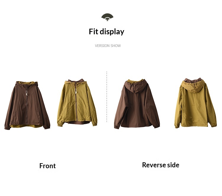 2025 Women's Clothing Women's New Reversible Jacket, Cotton Fashion Drawstring Cardigan, Outerwear Trench Coat, Spring Style_voghion.com