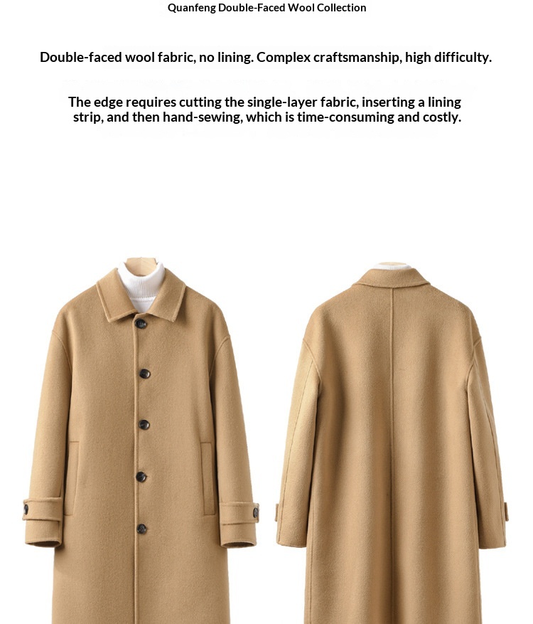 boy Boy Winter Korean Version Double-Sided Cashmere For Men High-End Turn-Down Collar Loose Drop Shoulder Mid-Length Woolen_voghion.com