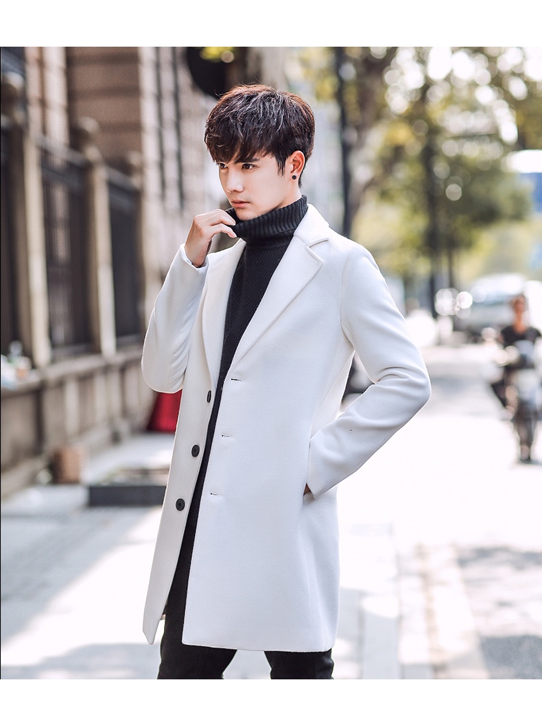 boy Boy Winter New Men's Wool Korean Style Slim Fit Mid-Length Trench Thickened Warm Woolen Coat_voghion.com