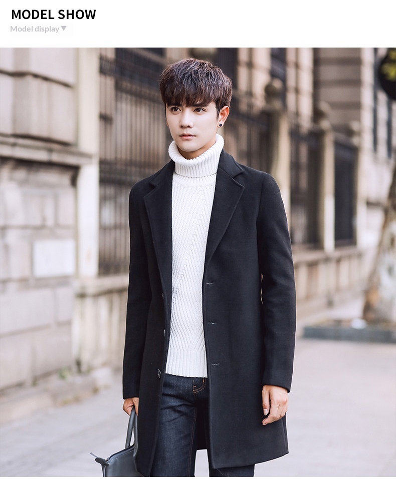 boy Boy Winter New Men's Wool Korean Style Slim Fit Mid-Length Trench Thickened Warm Woolen Coat_voghion.com
