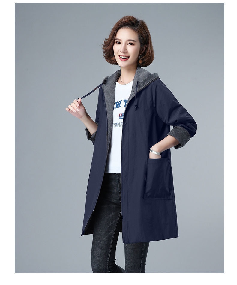 Damenbekleidung für 150 kg – Trenchcoat für Damen, neue mittellange Damenbekleidung, Mantel in Übergröße F_voghion.com