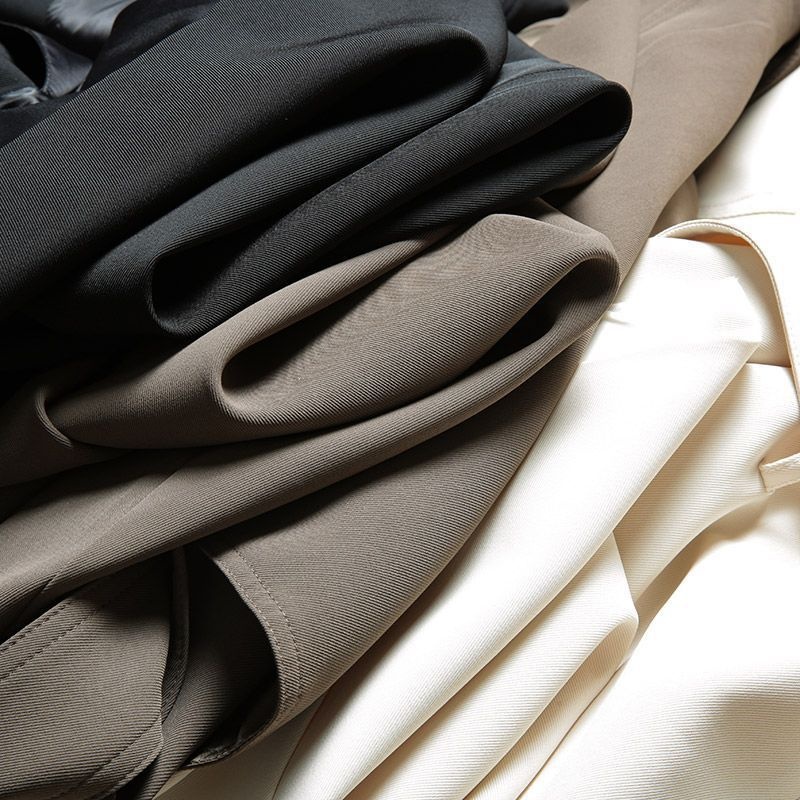 Women's British Style Lapel Mid-Length Trench Coat For Men, Spring And Autumn, Draped Double-Breasted Loose Oversized Long Coat_voghion.com