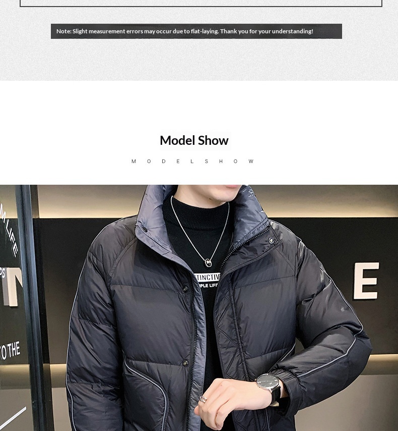 boy High-Quality Lightweight Jacket For Men, New White Duck Down Trendy Brand, Stand Collar Slim Fit Short Winter Thickened_voghion.com