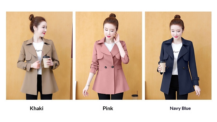 2023 New Spring Fashion Stylish Women's Early Versatile Trench Women's Top Short Coat Trendy_voghion.com