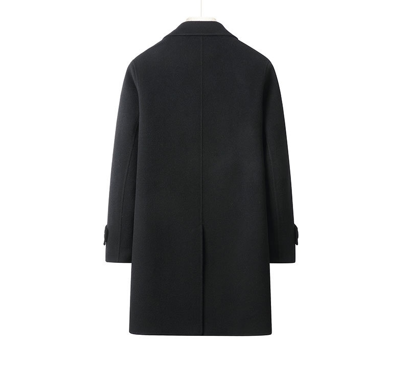 boy Boy 100% Autumn Winter Wool Men's Suit Collar Double Breasted Jacket Trench Woolen Mid-Length Coat_voghion.com