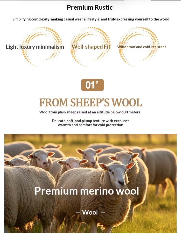 boy Boy Autumn Winter High-End Men's Bathrobe Style Long Over-the-Knee Double-Sided Cashmere With Tie Camel Wool Woolen Trench_voghion.com