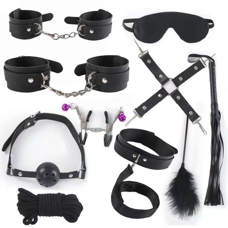 Serie de sexo Eros Lab SM: Esposas de bondage misteriosas para coqueteo entre hombres y mujeres, esposas para pies, juguetes, productos para adultos_voghion.com