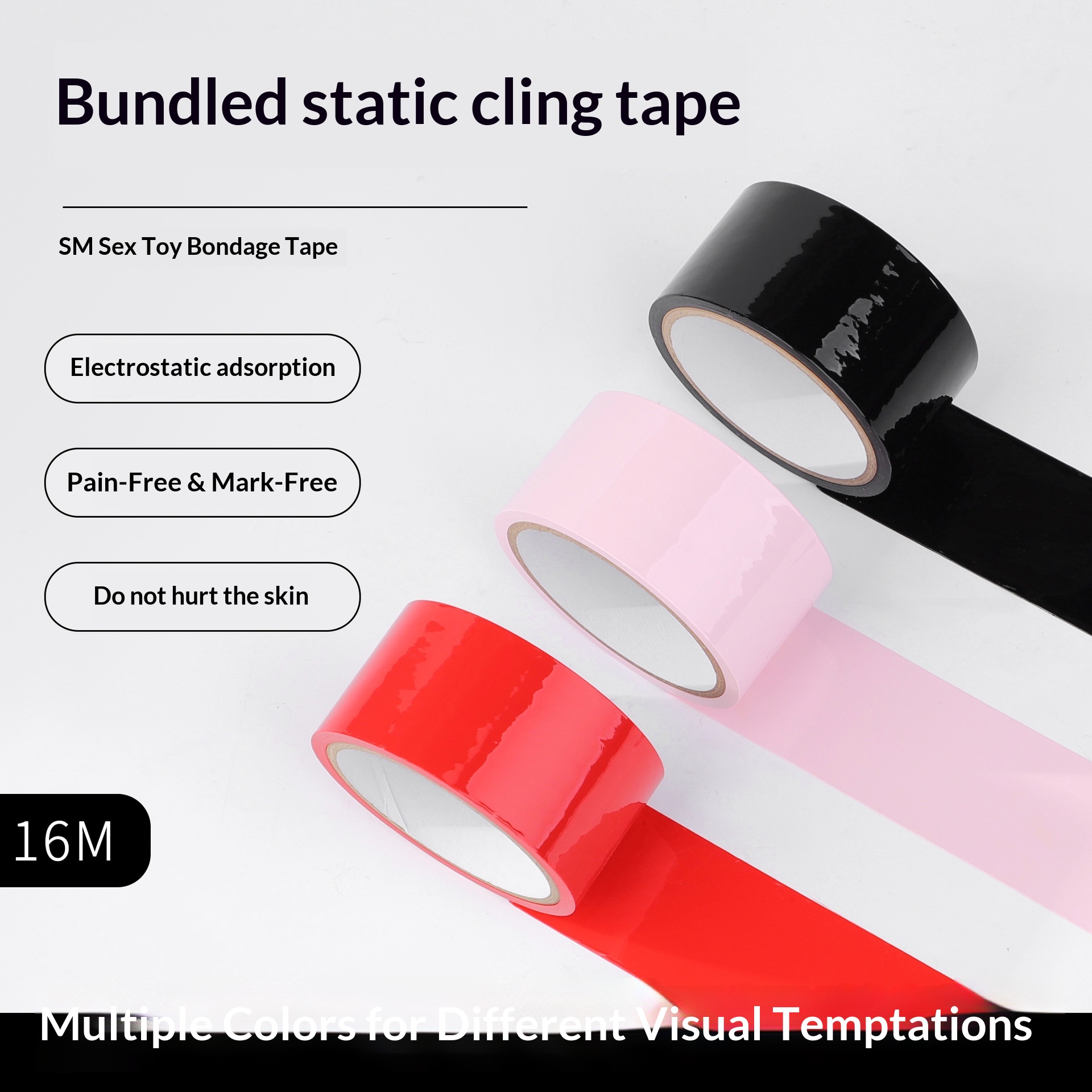 Eros Lab SM Elektrostatische tape Binding Beperking Trainingsrekwisieten Seksuele paren Gedeelde straf Vrouwelijke hulpmiddelen Alternatieve speeltjes_voghion.com