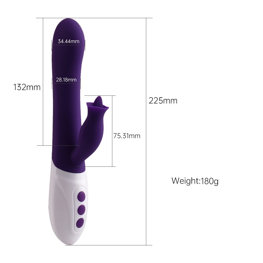 Eros Lab Wholesale AV Electric Tongue Licking Insertion Stick Silicone Vibrator Adult Masturbator Female Sex Toys_voghion.com
