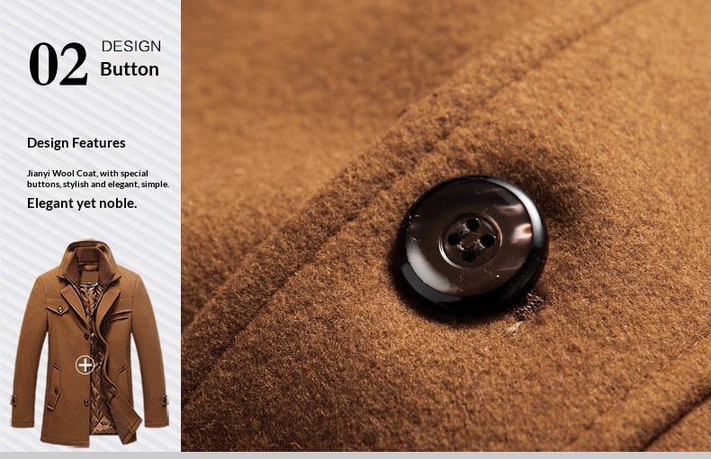 boy Boy Autumn Winter European Size Wool Coat Double Collar Jacket Wholesale Cross-Border Hot Item Source Men's_voghion.com