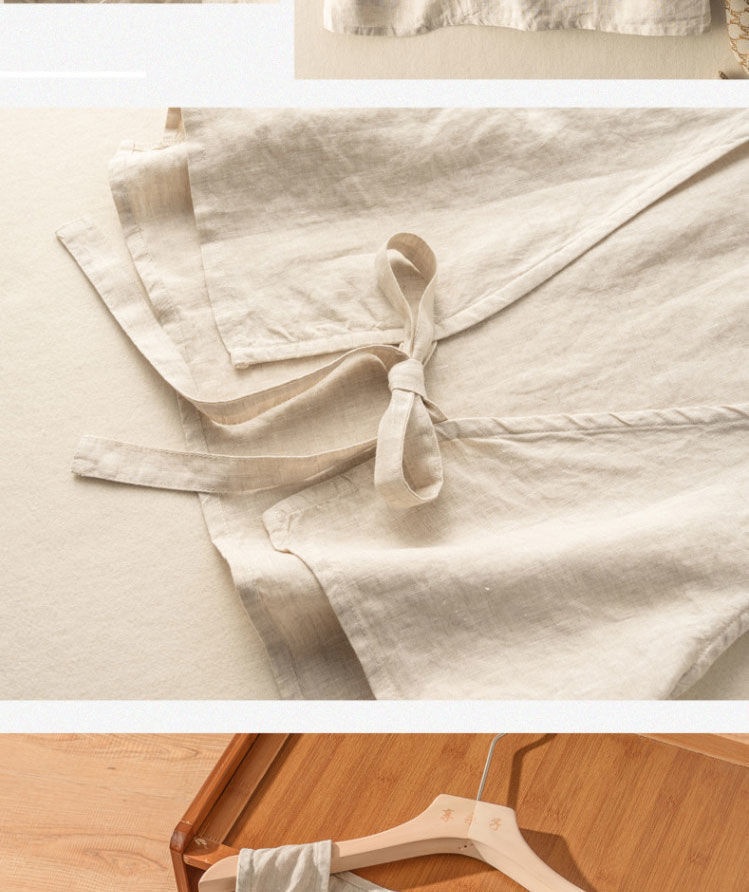 Women's Vintage Artistic British Style Sleeveless Linen V-neck Blazer Vest For Women 2025 Summer New Fashionable Jacket Top_voghion.com