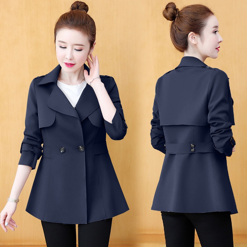 2023 New Spring Fashion Stylish Women's Early Versatile Trench Women's Top Short Coat Trendy_voghion.com