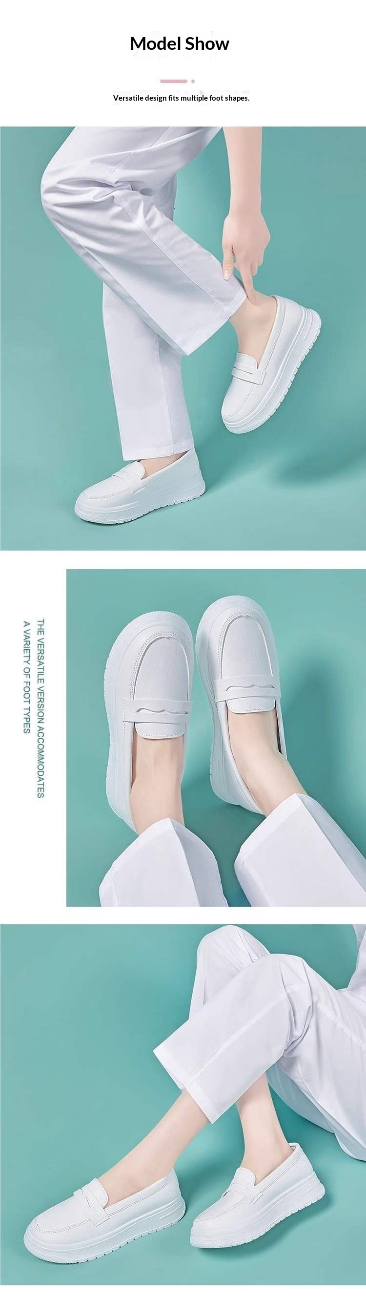 ShoeGlobe Damen-Pflegeschuh, weich, atmungsaktiv, dicke Sohle, rutschfest, bequem, zum Hineinschlüpfen, mit Höhenverstärkung, medizinischer Schuh_voghion.com