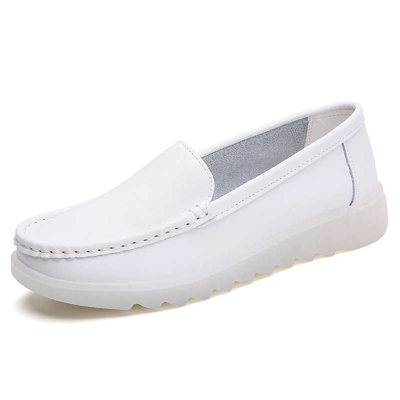 ShoeGlobe Damen-Krankenschwesterschuhe im neuen Stil, weiche Sohle, atmungsaktiv, bequem, rutschfest, medizinische Schuhe, flach, hohl, weiße Sommerschuhe für_voghion.com