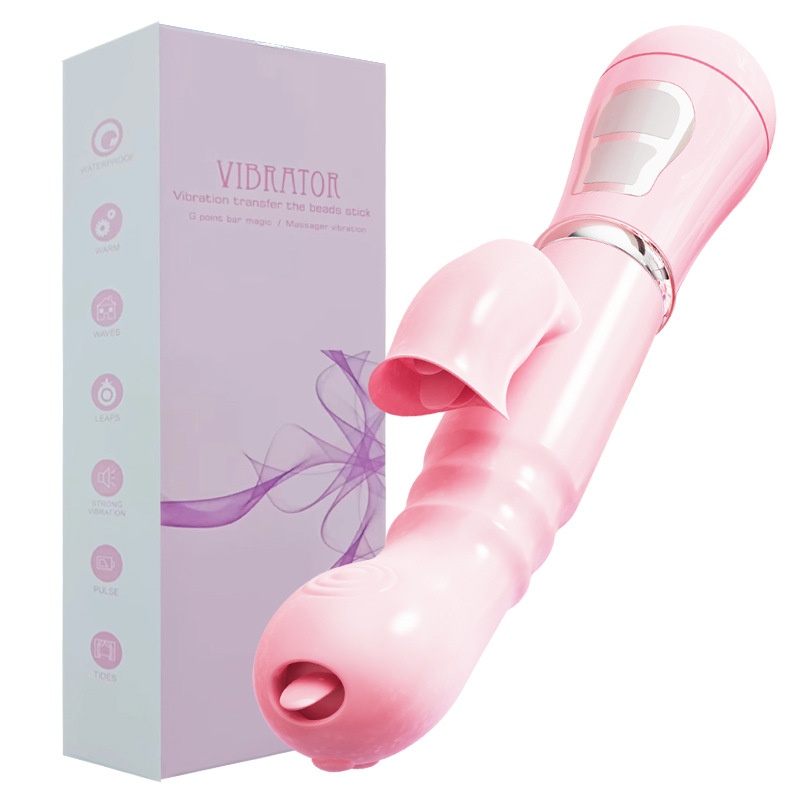 Eros Lab Vibratore Passionale per Donne, Doppia Vibrazione, Giocattolo per Adulti, Masturbatore Femminile, Lecca la Lingua, Giocattolo Sessuale per l'Orgasmo_voghion.com
