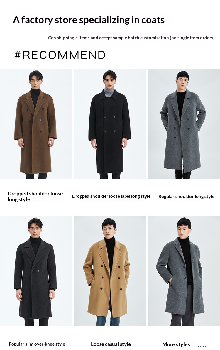 boy Boy Winter Korean Version Double-Sided Cashmere For Men High-End Turn-Down Collar Loose Drop Shoulder Mid-Length Woolen_voghion.com