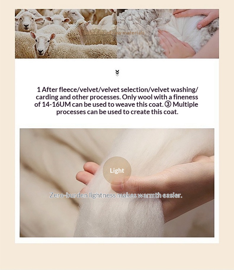 Trench-coat mi-long en laine pour homme, 100 % coton, intérieur en duvet de canard, idéal pour l'automne et l'hiver._voghion.com