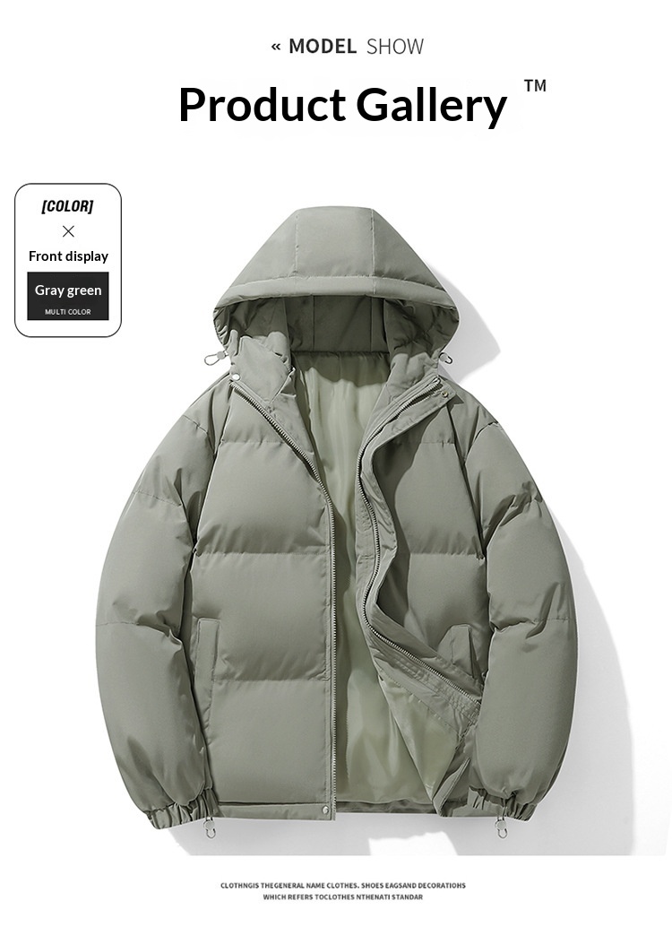 boy Live Hot-Selling Down For Men Winter New Hong Kong Style Loose Plus Size Cotton Coat Hooded Puffer Jacket_voghion.com