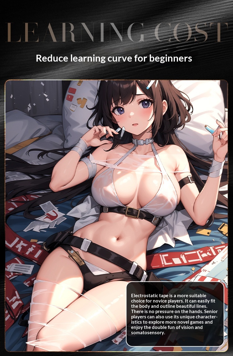 Eros Lab Mystery Electrostatic Tape SM Training Props No Glue Binding Fixed Seamless Sex Toys Wholesale Dropshipping_voghion.com