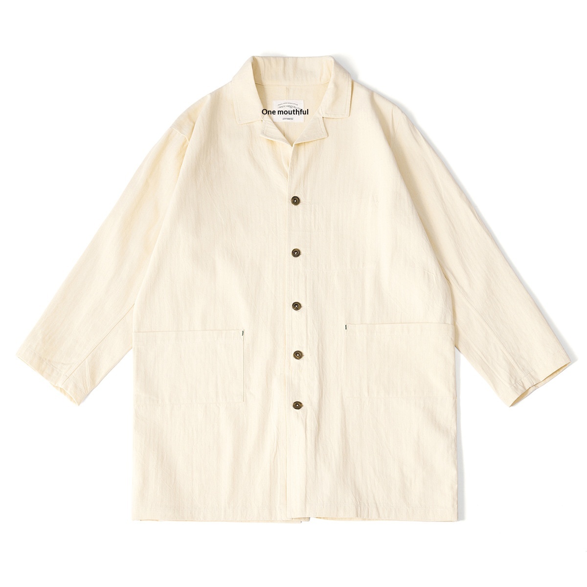 2023 Autumn Winter New Style Women's Clothing Women's Men's Trench Coat Retro Solid Color Mid-Length Turn-Down Collar Casual Blazer_voghion.com