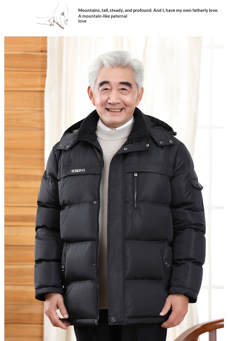 boy Dad Grandpa Style Down Jacket Thickened Men's Coat For Middle-aged And Elderly Fathers Winter Clothing_voghion.com