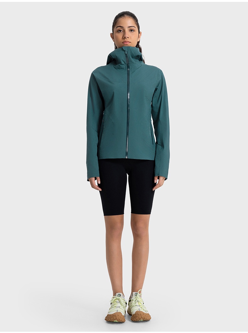 Abbigliamento da donna Giacca a vento con cappuccio da donna per autunno e inverno, antivento, impermeabile, traspirante, sportiva, da donna, per il fitness_voghion.com