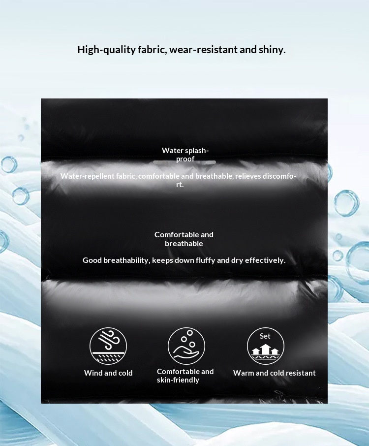 Erkek ve Kadınlar İçin Yeni Siyah Altın Beyaz Kaz Tüyü Mont, Çift Stili, Kısa Mont, Diz Üstü, Kışlık Kalınlaştırılmış_voghion.com