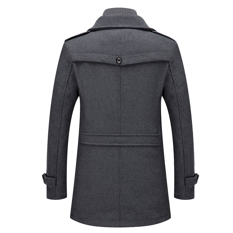 boy Boy Autumn Winter Business Wool Fashion Double Collar Cold-Resistant Men's Jacket Cross-Border Woolen Coat_voghion.com