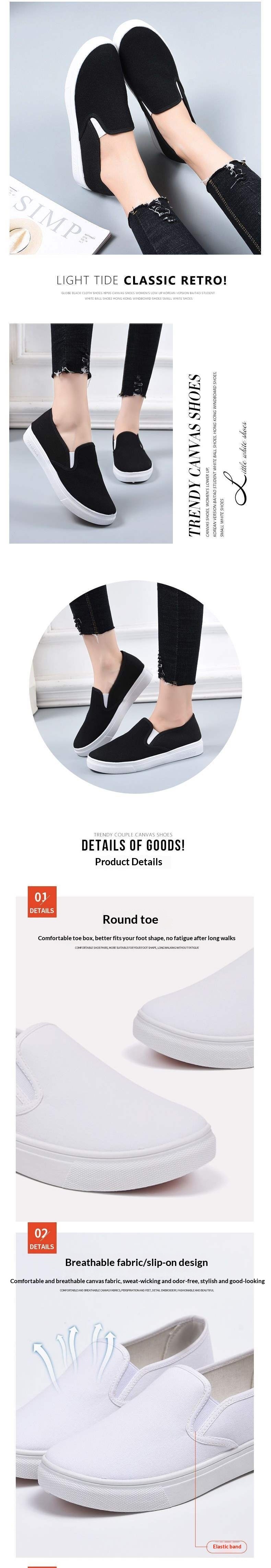 ShoeGlobe Krankenschwesterschuhe für Damen und Herren, rutschfeste, fleecegefütterte, warme Baumwollschuhe mit weicher Sohle, weiße Schuhe, Slip-On Old North Arbeitsschuhe aus Stoff für_voghion.com