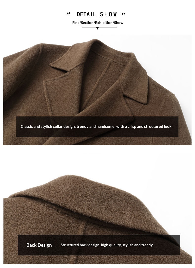 boy Boy 100% Autumn Winter Wool Men's Suit Collar Double Breasted Jacket Trench Woolen Mid-Length Coat_voghion.com