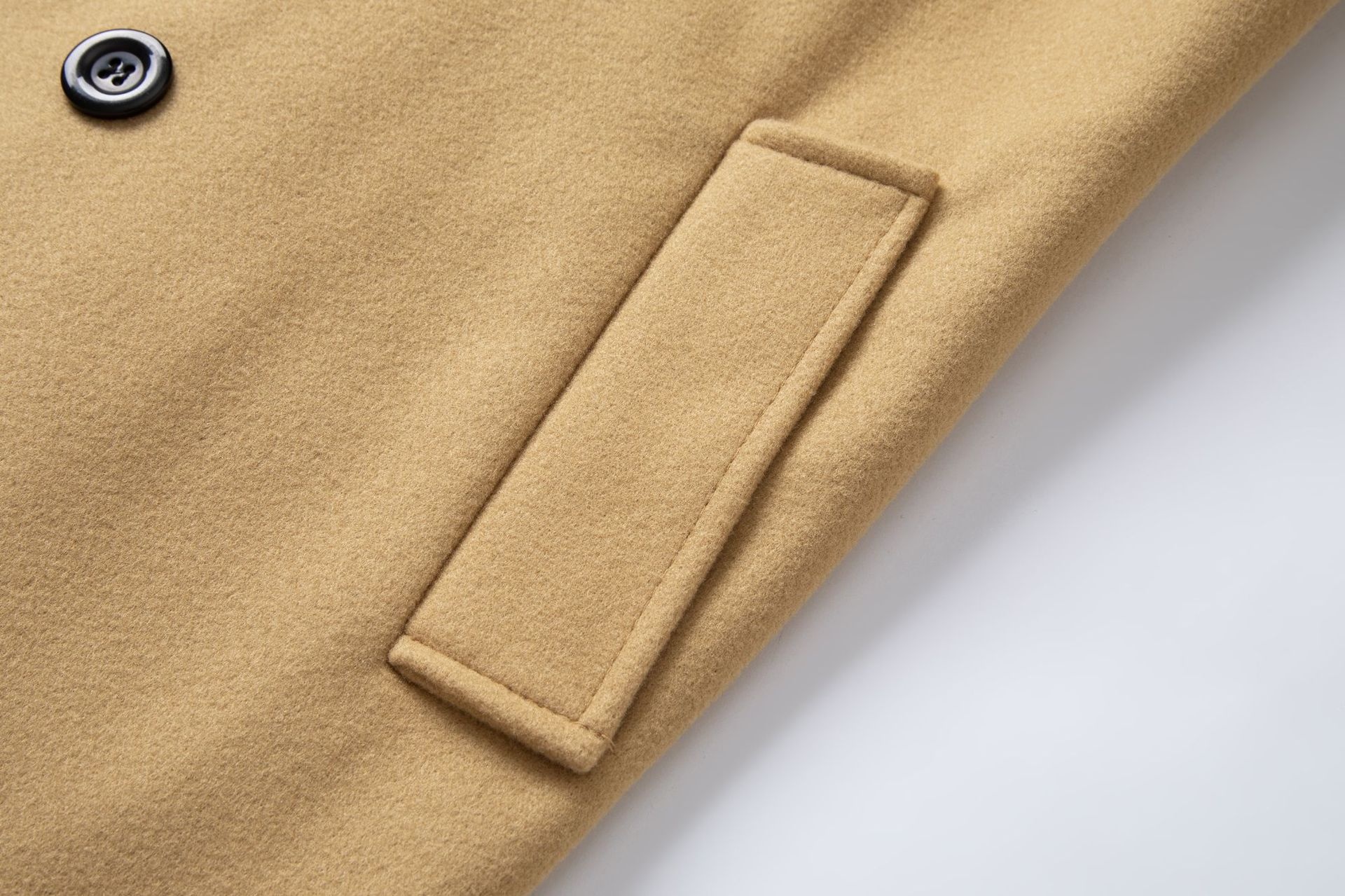 boy Boy Cross-Border Autumn Winter New European And American Trench Coat Men's Double-Breasted Mid-Length Woolen Overcoat_voghion.com