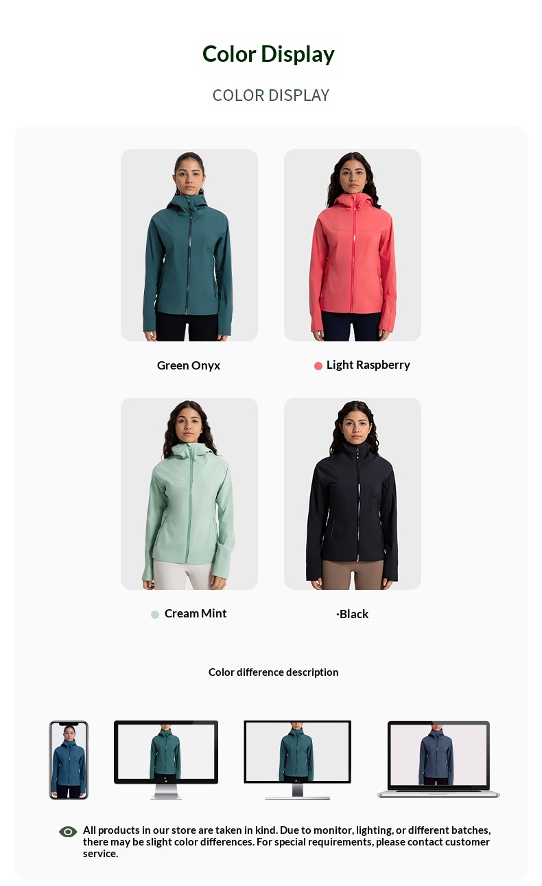 Abbigliamento da donna Giacca a vento con cappuccio da donna per autunno e inverno, antivento, impermeabile, traspirante, sportiva, da donna, per il fitness_voghion.com