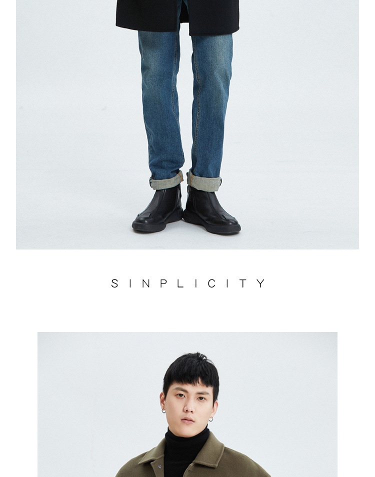 boy Boy Winter Korean Version Double-Sided Cashmere For Men High-End Turn-Down Collar Loose Drop Shoulder Mid-Length Woolen_voghion.com