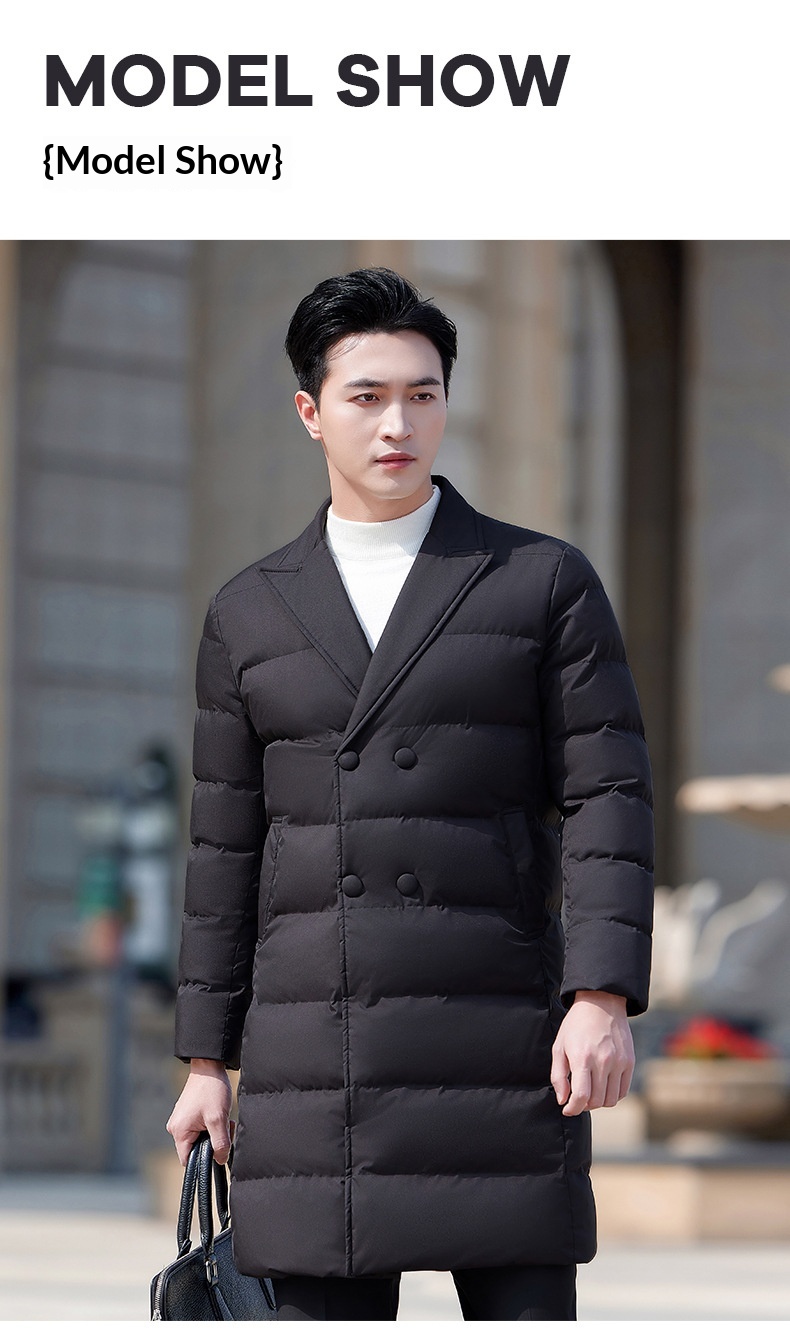 boy Professional Down Cotton Jacket For Men 2024 Winter Hotel Mall Front Desk Workwear Office Sales Thickened Work Uniform_voghion.com