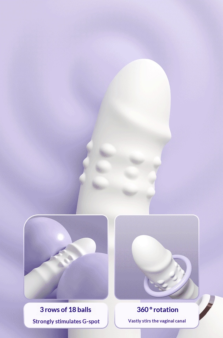 Eros Lab Jiuai Pearl - Vibrador giratorio telescópico para masturbación femenina, masajeador AV Stick, juguetes para mujeres, productos sexuales para adultos_voghion.com