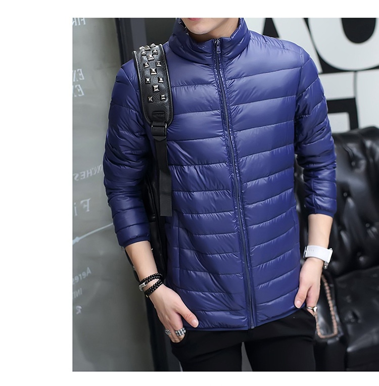 Chaqueta ligera para niño, para hombre, con cuello alto, con capucha, chaleco de exportación, talla grande, corta, con aire acondicionado y plumón._voghion.com