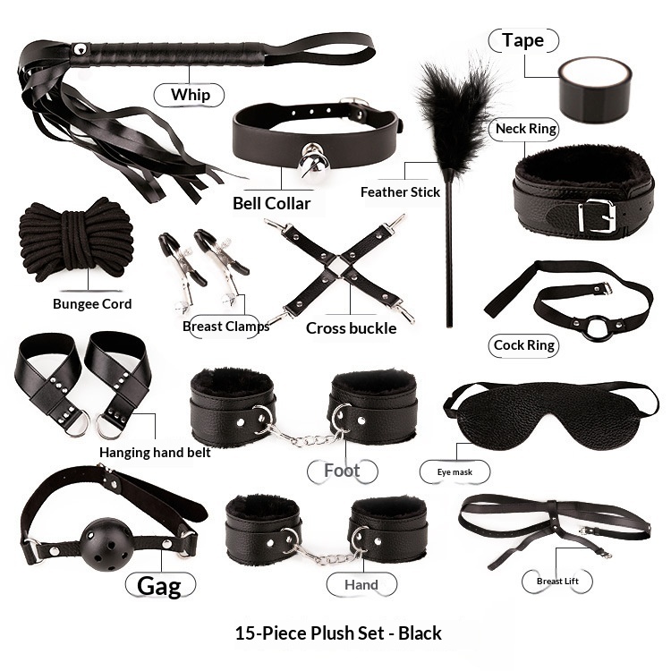 Serie de sexo Eros Lab SM: Esposas de bondage misteriosas para coqueteo entre hombres y mujeres, esposas para pies, juguetes, productos para adultos_voghion.com