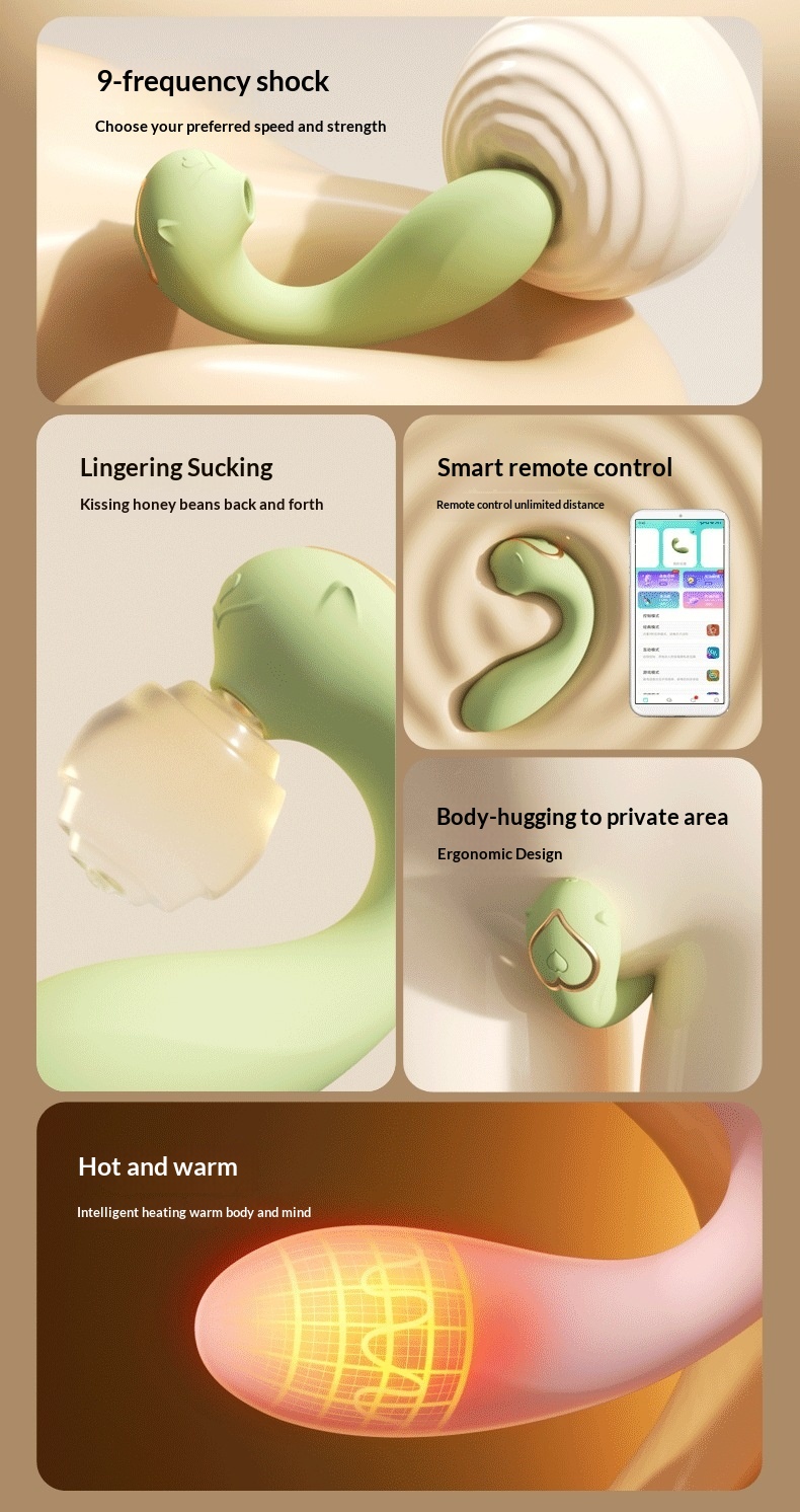 Eros Lab Little Elf Vibrateur portable à succion chauffant vibrant avec application de contrôle à distance pour la masturbation féminine - Fabricant de sextoys_voghion.com