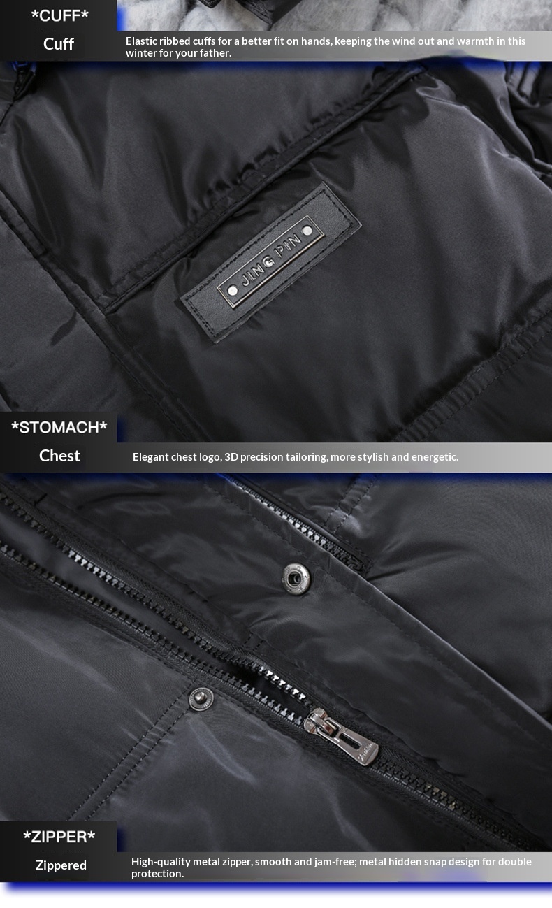 boy Dad Grandpa Style Down Jacket Thickened Men's Coat For Middle-aged And Elderly Fathers Winter Clothing_voghion.com