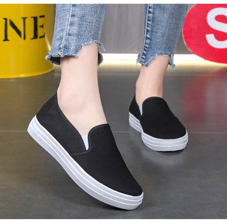 ShoeGlobe Nurse Damenschuhe, flache, rutschfeste, atmungsaktive und vielseitige weiße Freizeitschuhe im Vintage-Look aus Peking_voghion.com