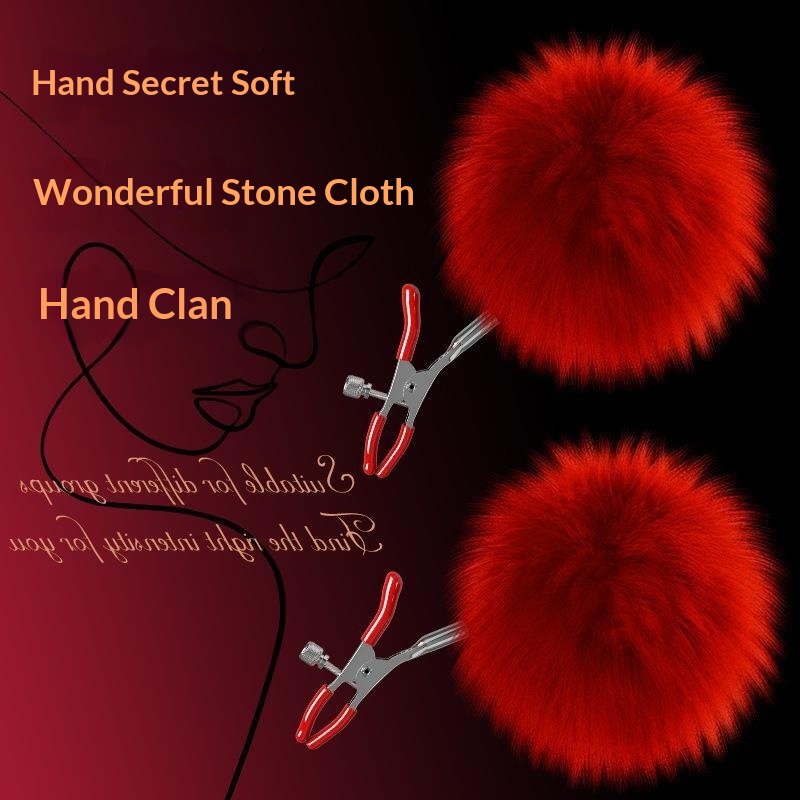 Eros Lab SM-Bondage-Requisiten für Frauen mit Fellbällen, Federn, Glöckchen, Nippelklemmen, erotischem T-Shirt für Paare, alternativer Sex für Erwachsene_voghion.com