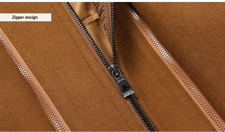 boy Boy Cross-Border Exclusive Autumn Winter Wool Double Layer Collar Neck Protection Men's Mid-Length Trench Casual Woolen Coat_voghion.com